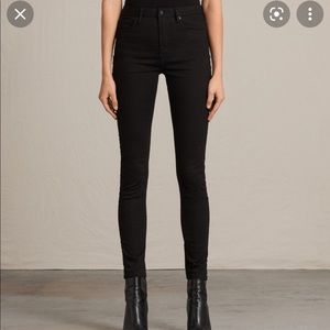 AllSaints black skinny jeans in style ‘stilt’
